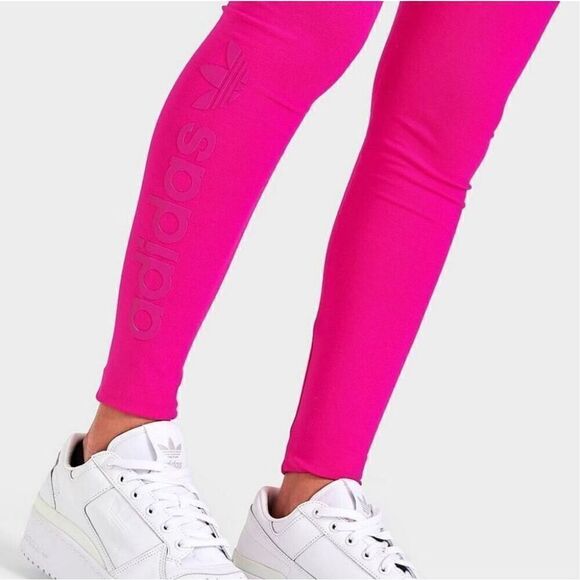 ADIDAS ORIGINALS WOMEN’S ESSENTIAL EVERYDAY LEGGINGS / pink-NWT-Medium - Picture 4 of 6